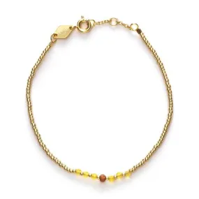 ANNI LU - BEAD & GEM BRACELET - BUTTERCUP