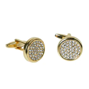 Chokore Gold Zircon Cufflinks