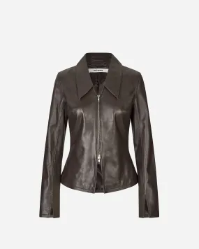 Deep Leather Blouse