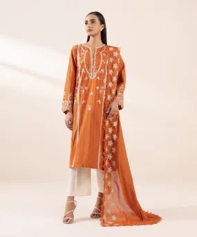 Embroidered Voile Dupatta