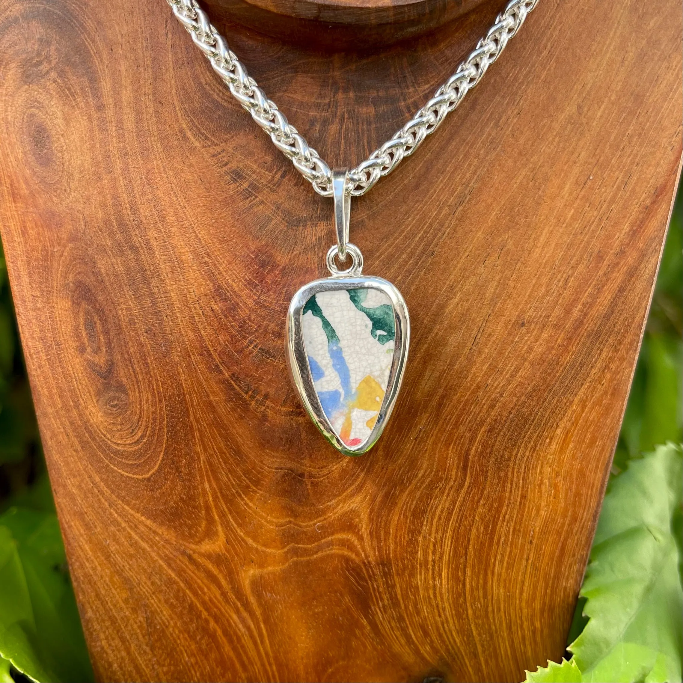 Watercolor Joy Sterling Silver Pendant